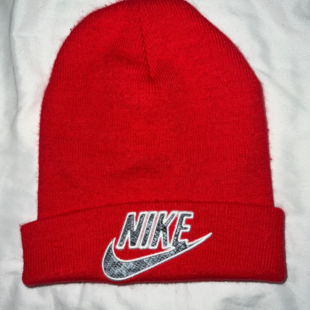 Nike x Supreme Red Beanie